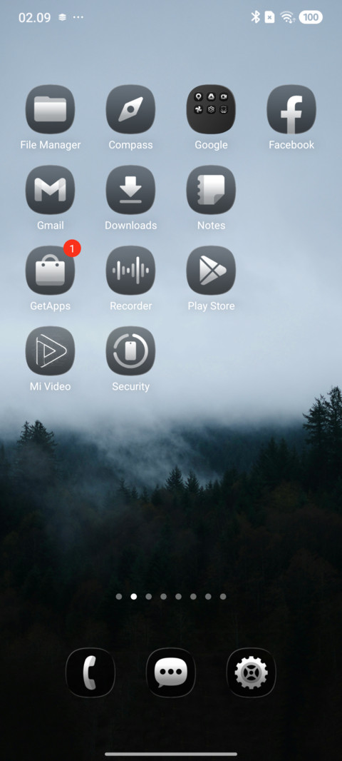 VK Dark glass screenshot