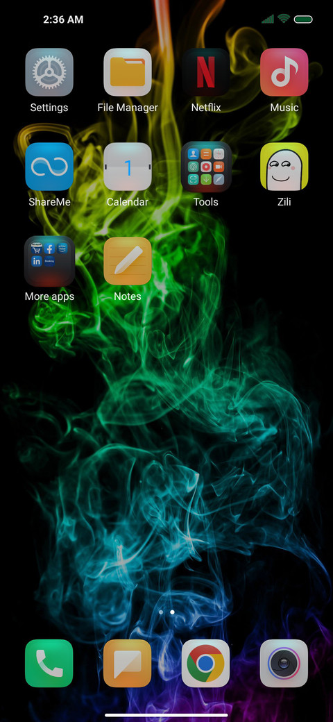 Colorful lamp screenshot