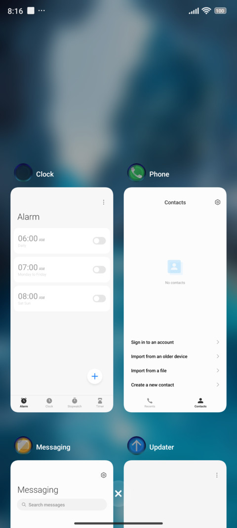 calmblue screenshot