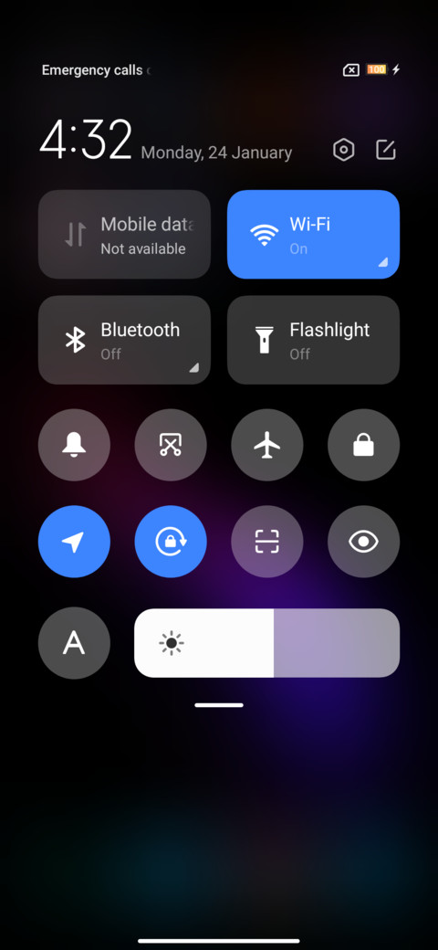 Asha black screenshot