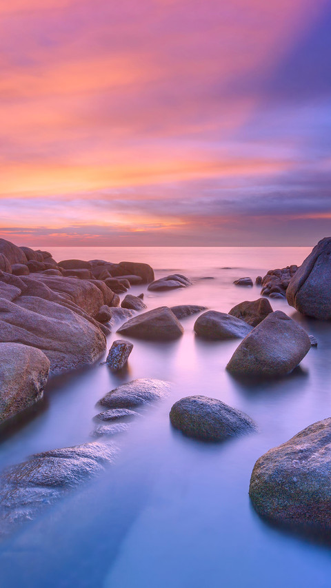 Beautiful seascape of Thailand during sunset screenshot