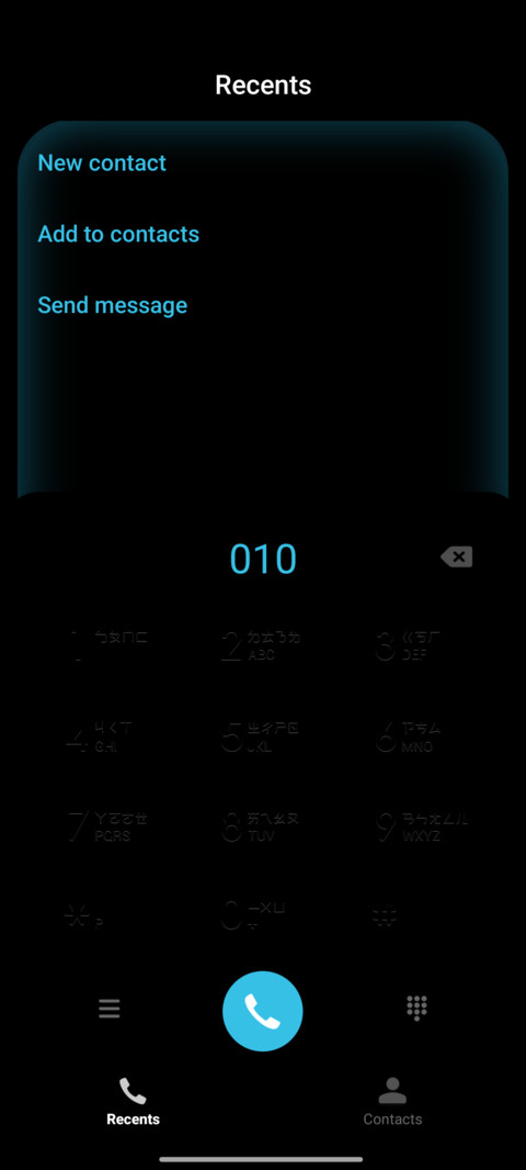 Black Float Blue screenshot