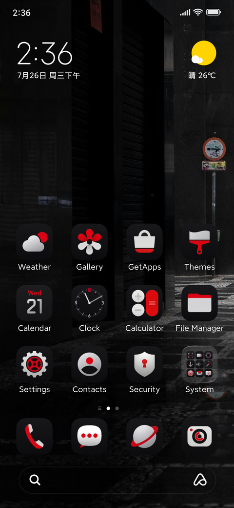One RedV screenshot