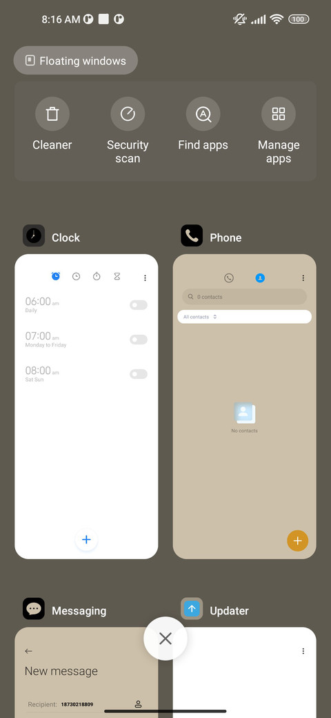 Grey cool color screenshot