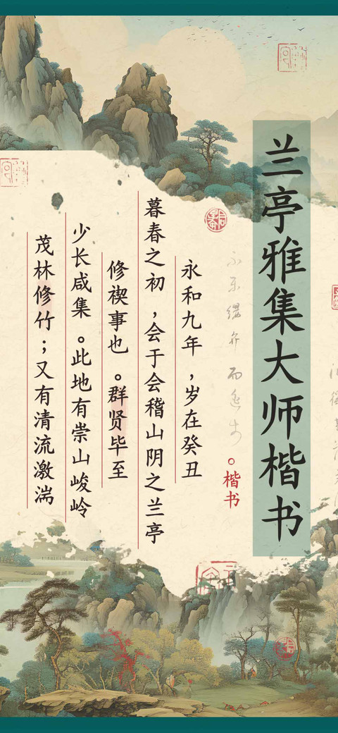 兰亭雅集大师楷书 screenshot