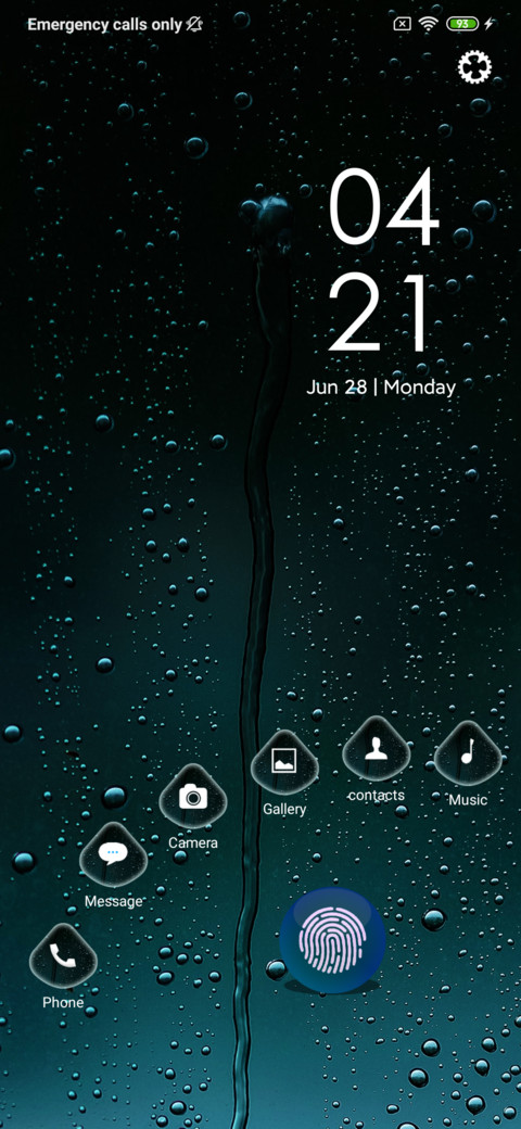 Rainy on screenshot