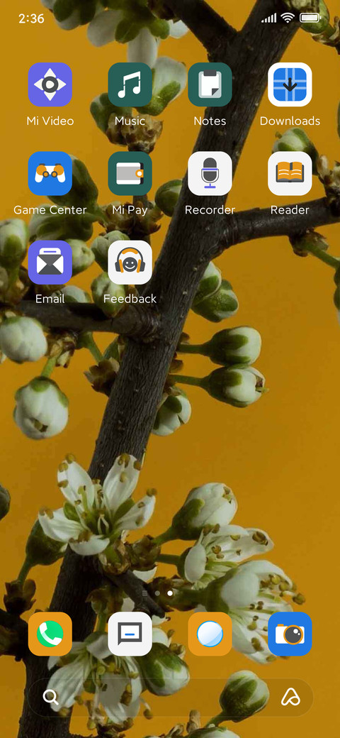 Blossoming flowers screenshot