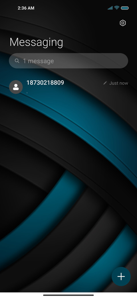 Simple blue black screenshot