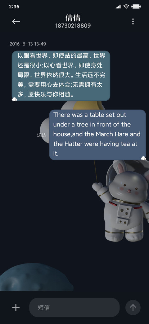3D旋转太空兔 screenshot