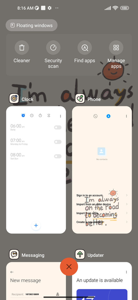 Encourage Writing screenshot