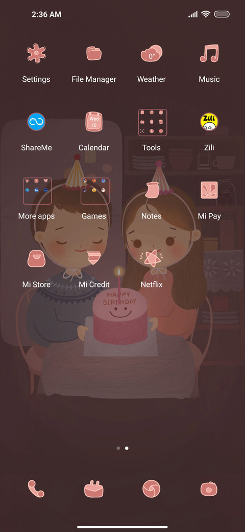 Birthday night screenshot