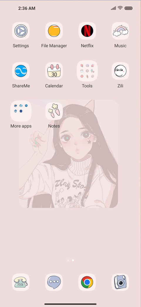 OS beautiful girl screenshot