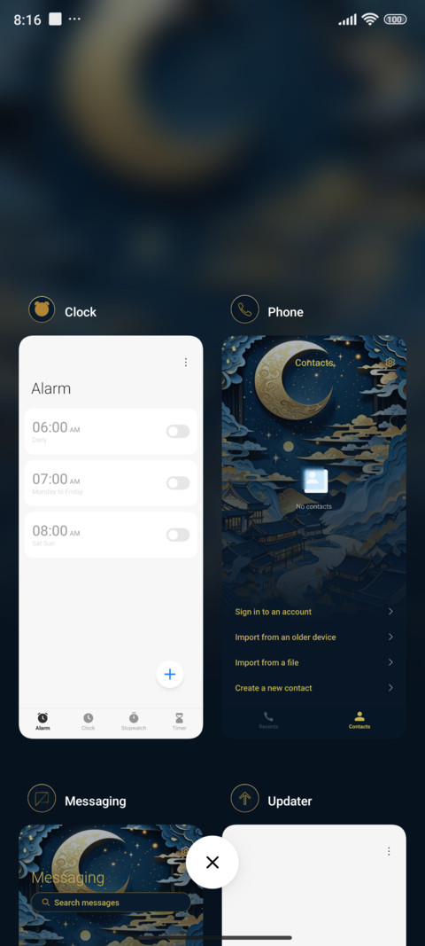 BLUE screenshot