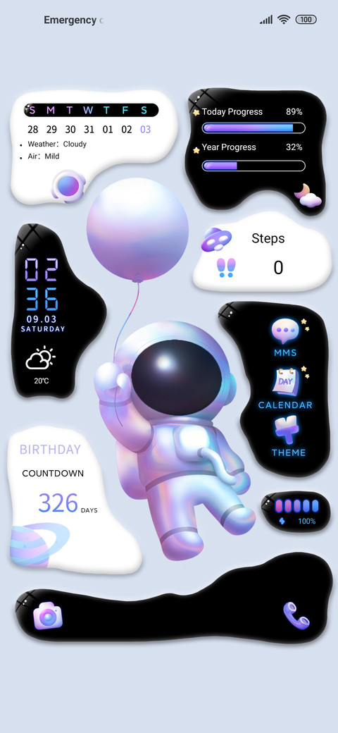 Astronaut Widgets screenshot