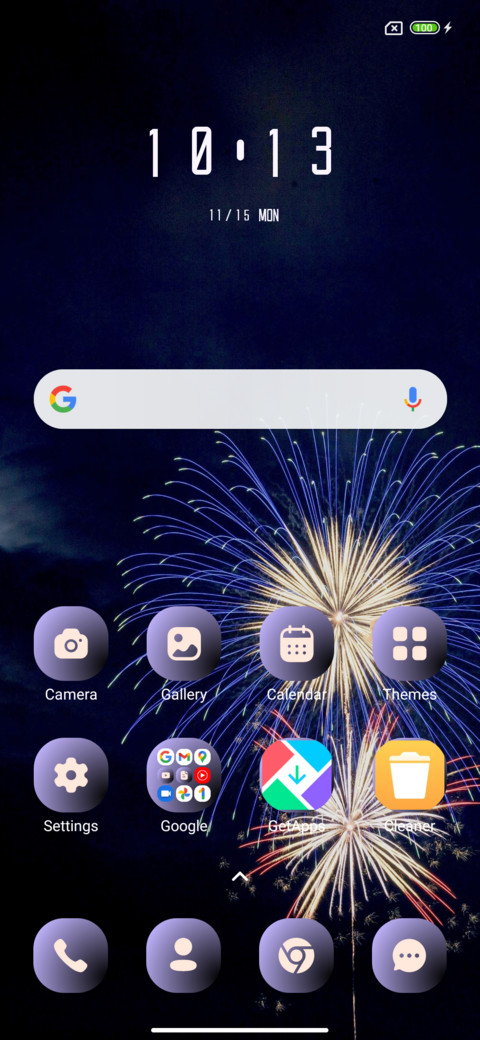 Fireworks Blue screenshot