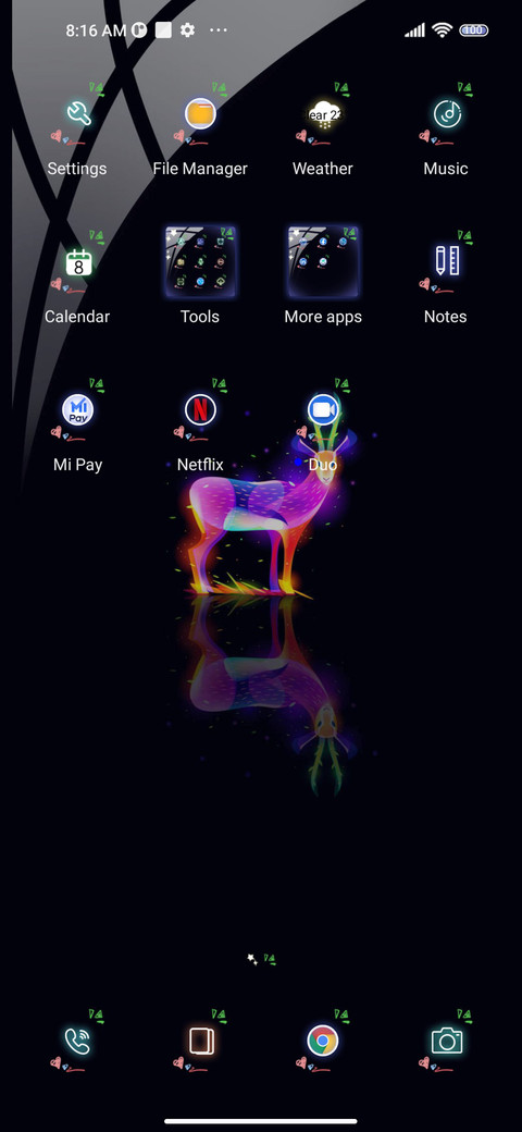 Minimalist deer screenshot