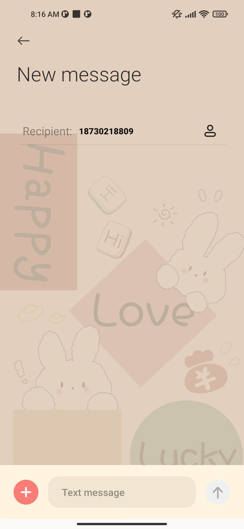 Rabbit sticker screenshot