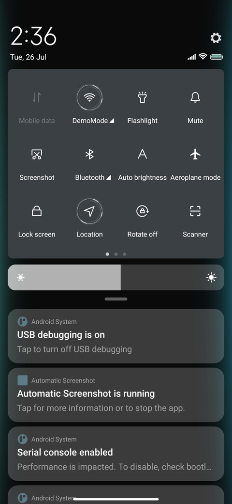 Dazzle dial screenshot