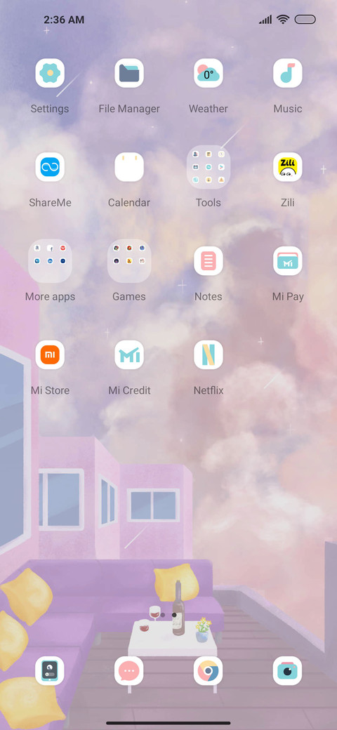 Dreamy cloud screenshot