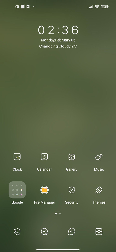 Seasonal calendar screenshot