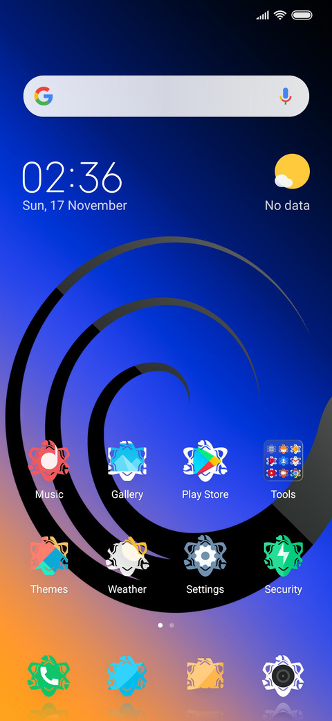 Round Neon_DWM3 screenshot