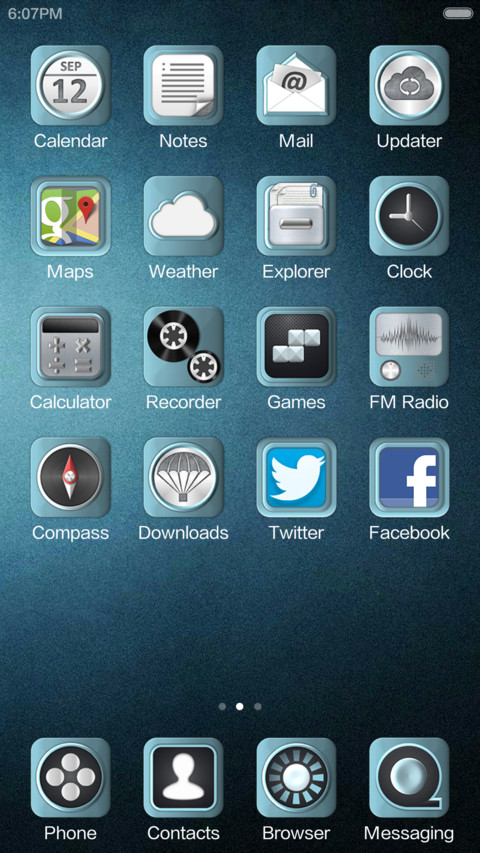 Iron blue screenshot