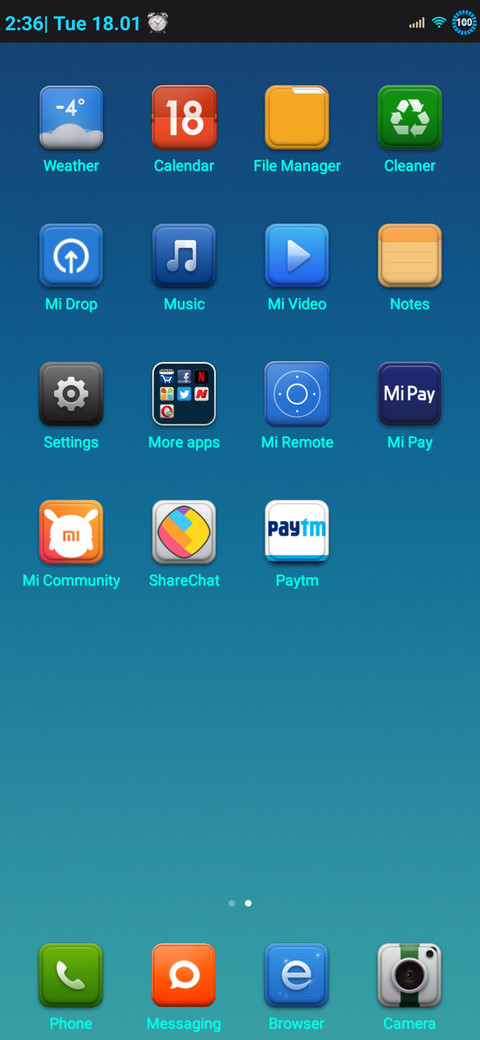 Visia screenshot
