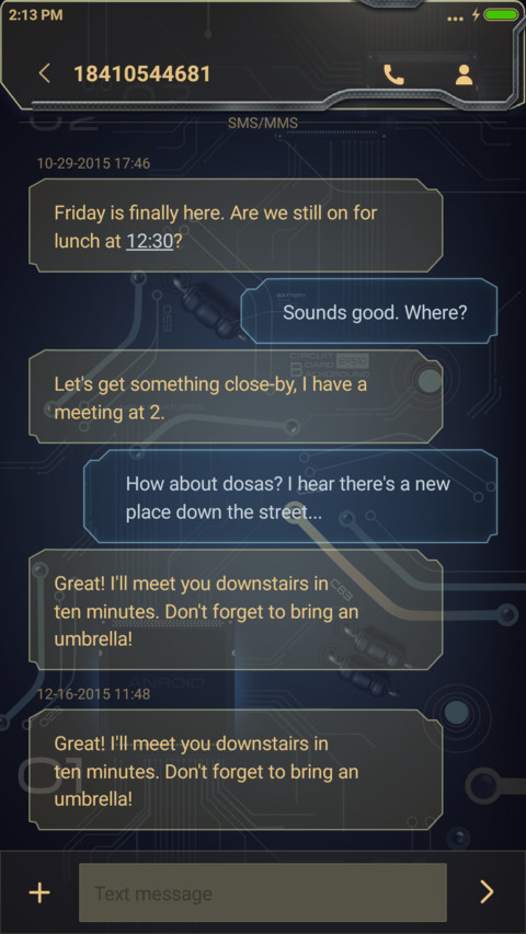Conected screenshot