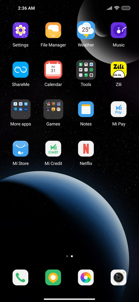 Sliding planet screenshot