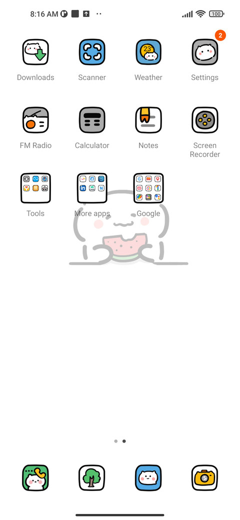 Lazy cat module screenshot