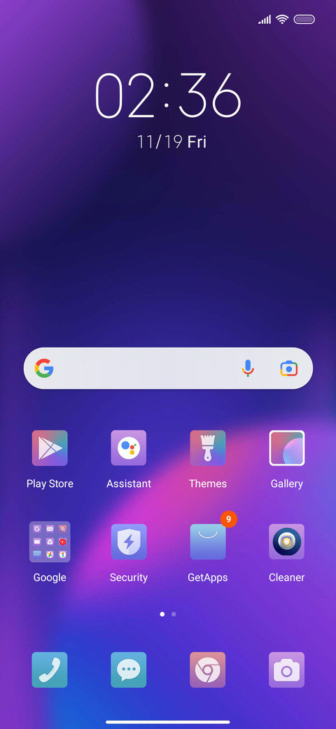 Gradient screenshot