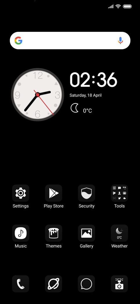 Black White screenshot