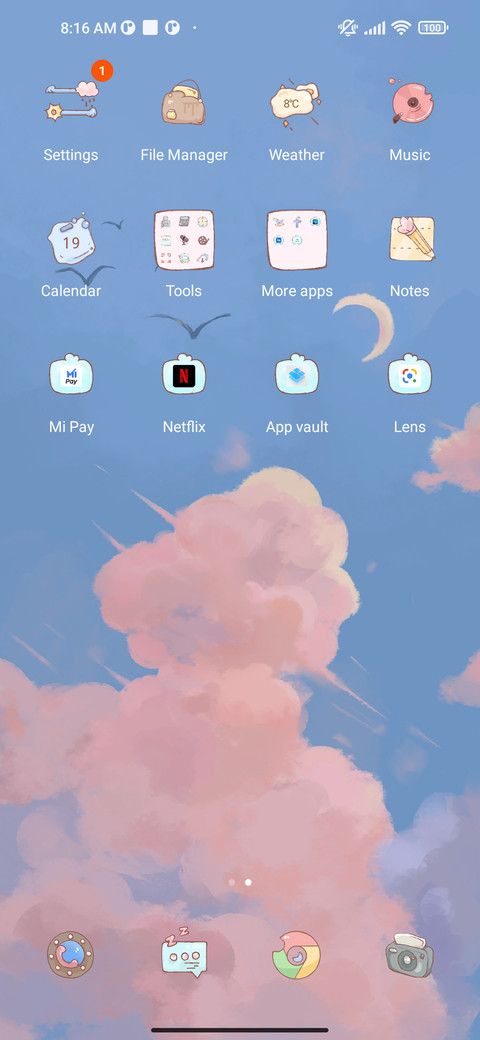 A cloud in the sky screenshot
