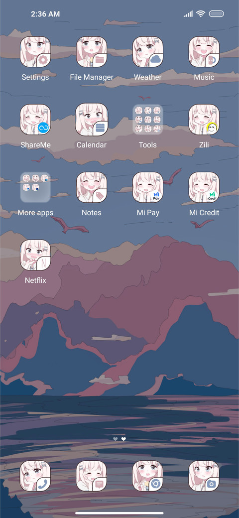 Mountain and sea screenshot