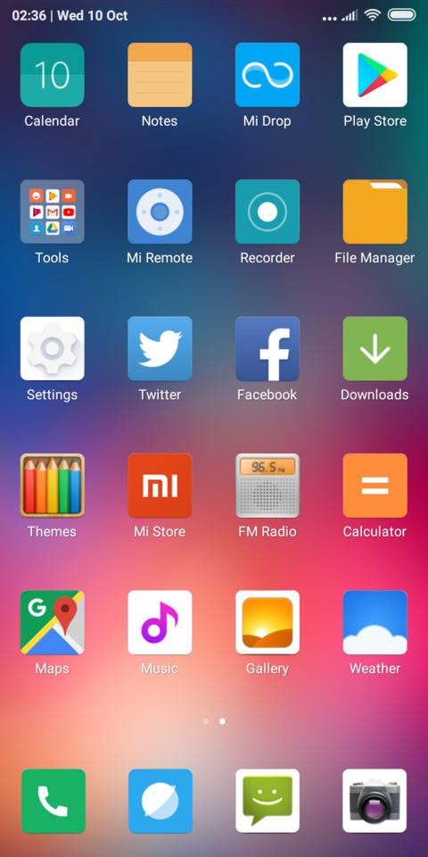 Android P screenshot