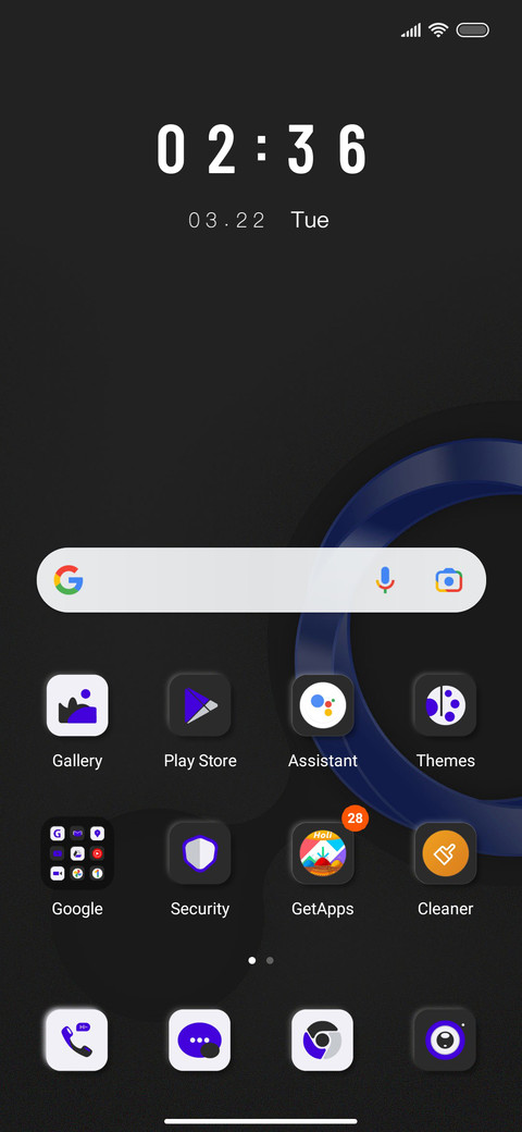 Vertical circle screenshot