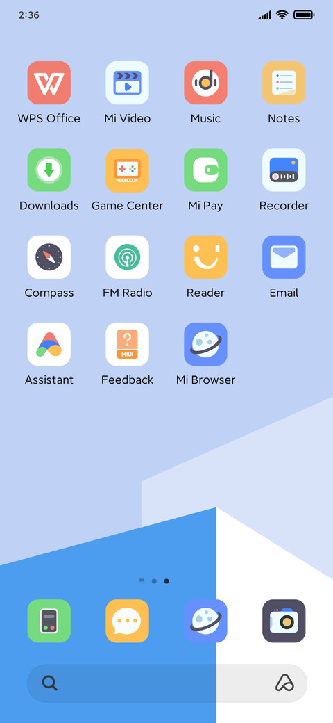 Blue Geometry screenshot