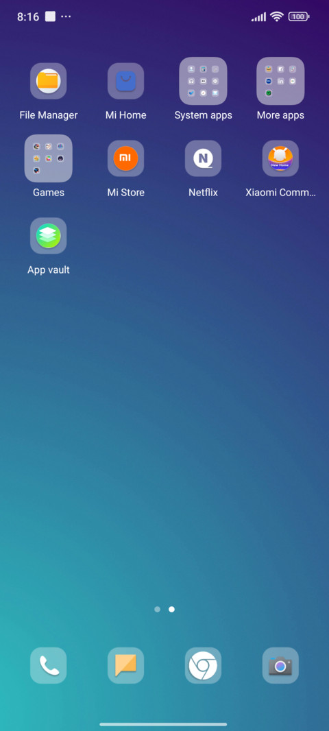 default screenshot
