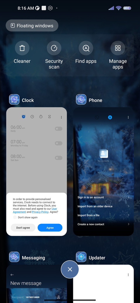 Winter Snowflakes screenshot