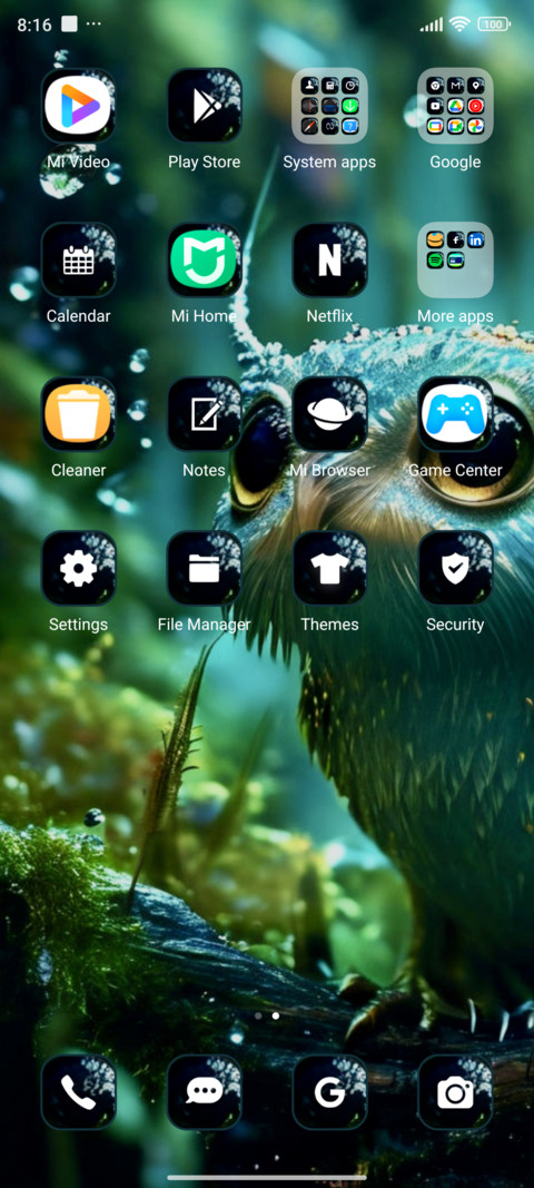 Rain owl screenshot