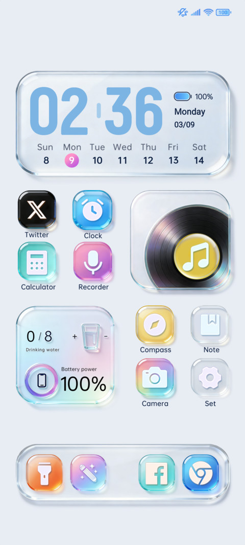 Colorful glass screenshot