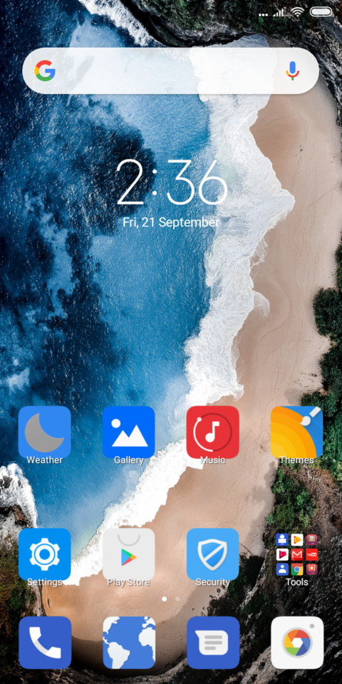 BLUE screenshot