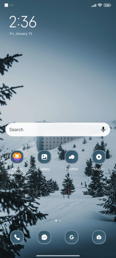 Snowy Building screenshot