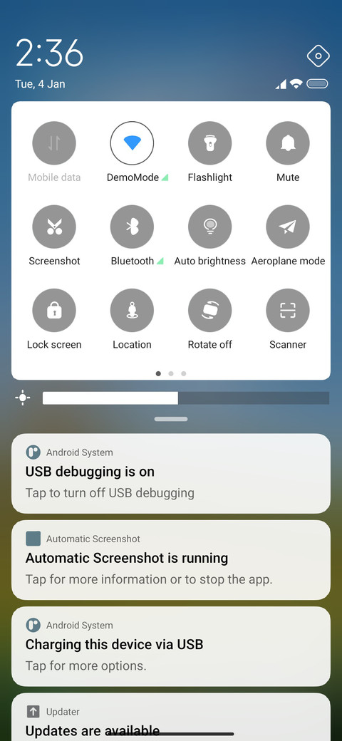 Eye protection screenshot