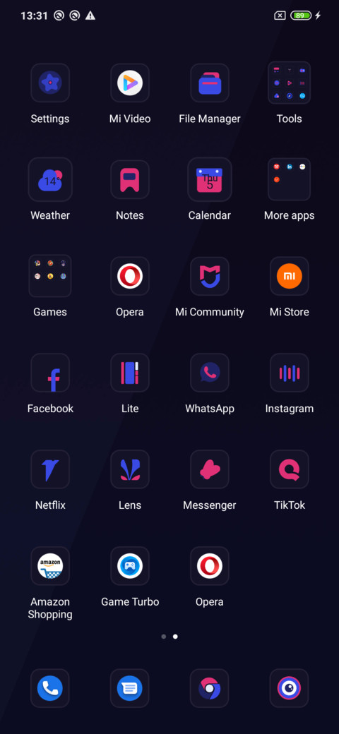 Mimicry dark screenshot