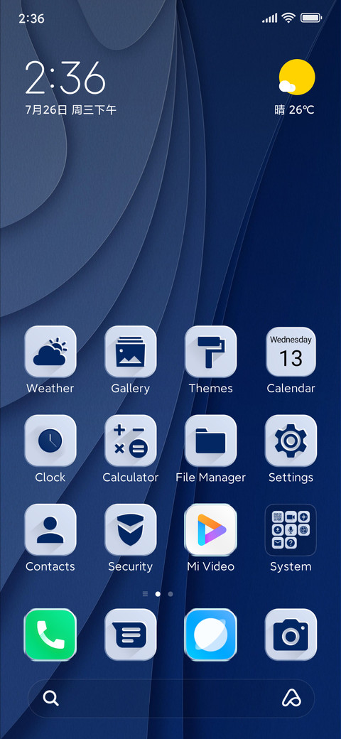 White blue screenshot