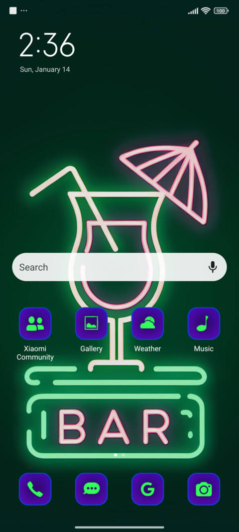 neon bar screenshot