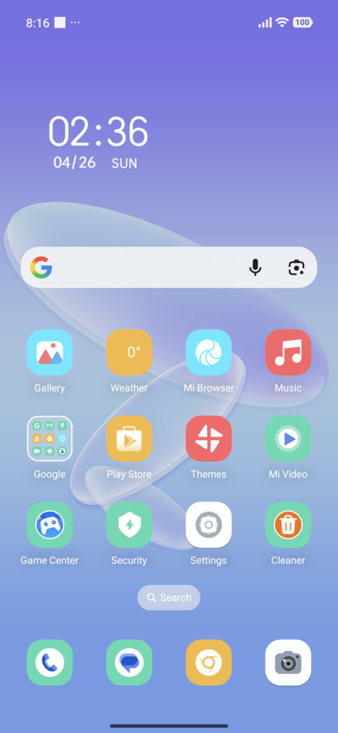 Blue Frost Glass screenshot