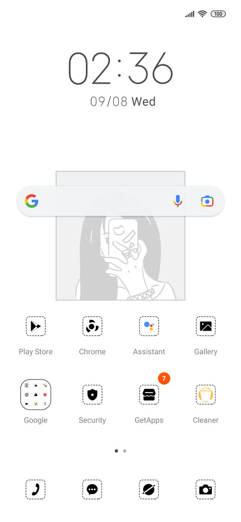 Cartoon girl screenshot