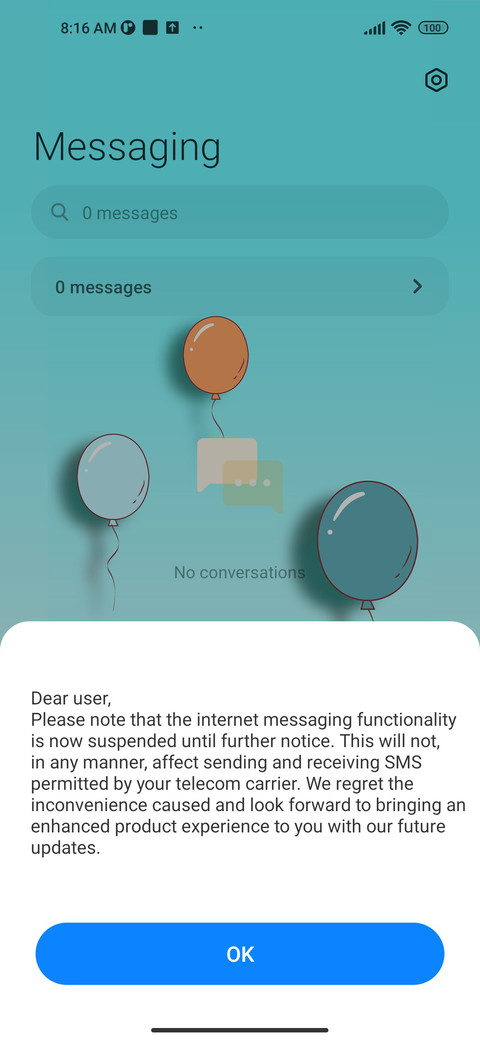 Colorful balloons screenshot